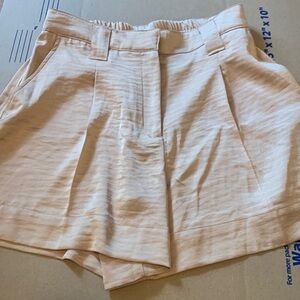 Rachel Zoe Silky High Rise Pleated Short with Pockets Sz 8
